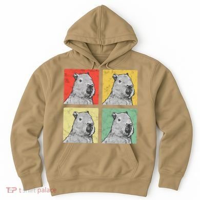 Capybara Vintage Rodent Grasseater Capybara Hoodie