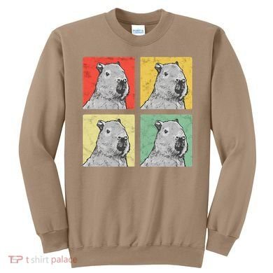 Capybara Vintage Rodent Grasseater Capybara Sweatshirt