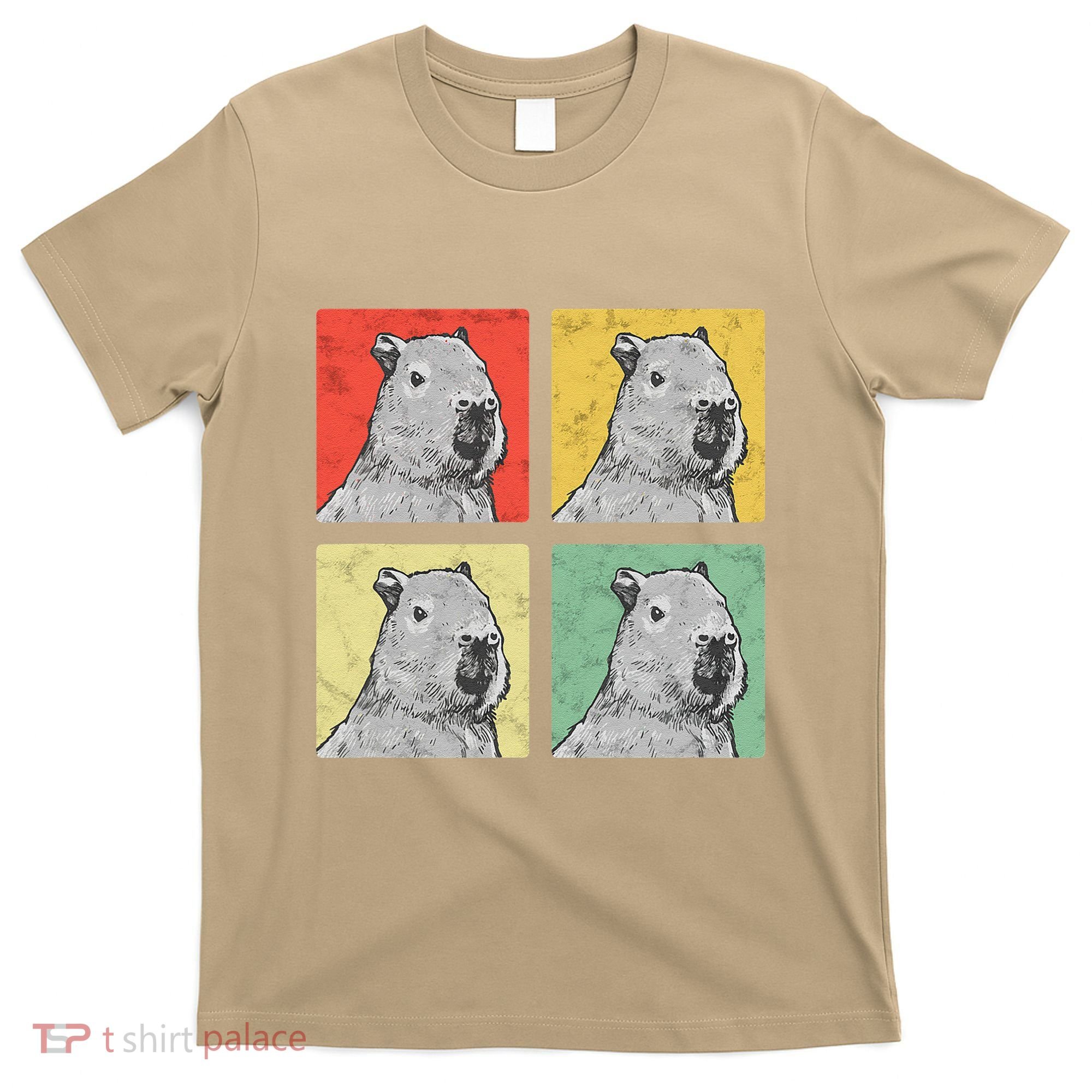 Capybara Vintage Rodent Grasseater Capybara T-Shirt