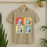 Capybara Vintage Rodent Grasseater Capybara T-Shirt thumb 2