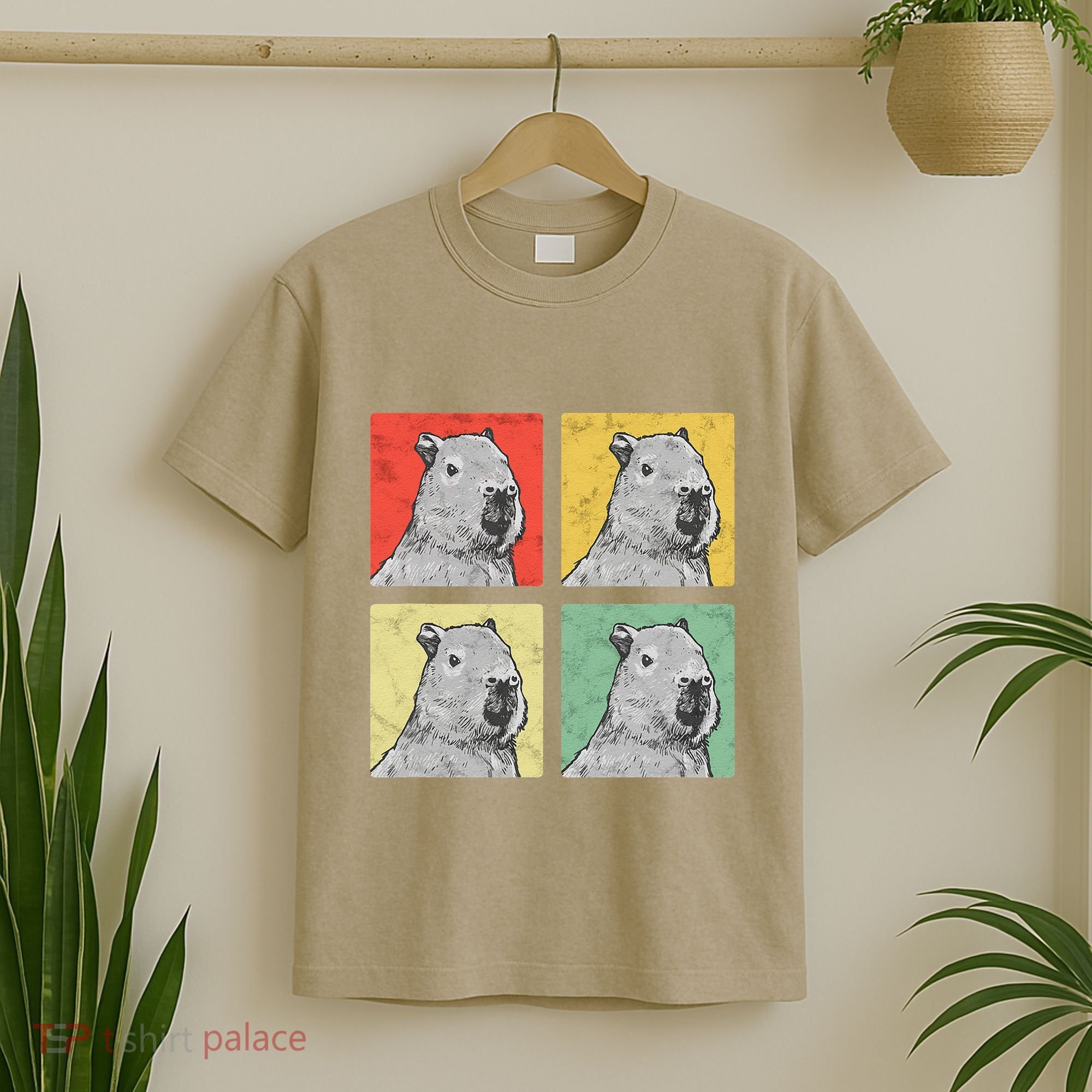 Capybara Vintage Rodent Grasseater Capybara T-Shirt