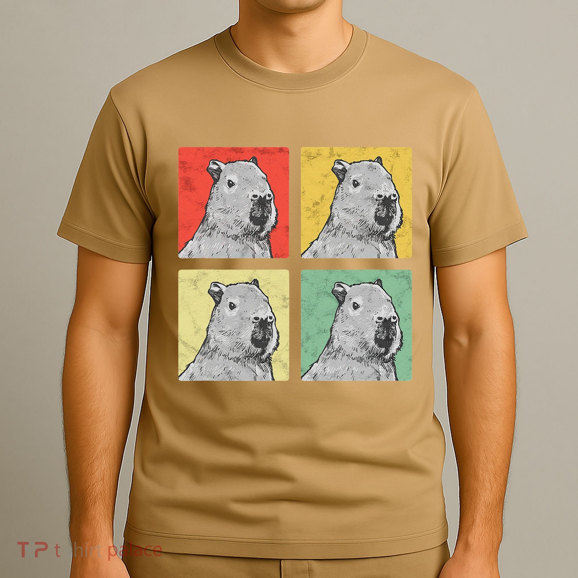 Capybara Vintage Rodent Grasseater Capybara T-Shirt