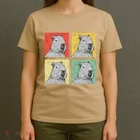 Capybara Vintage Rodent Grasseater Capybara T-Shirt thumb 4