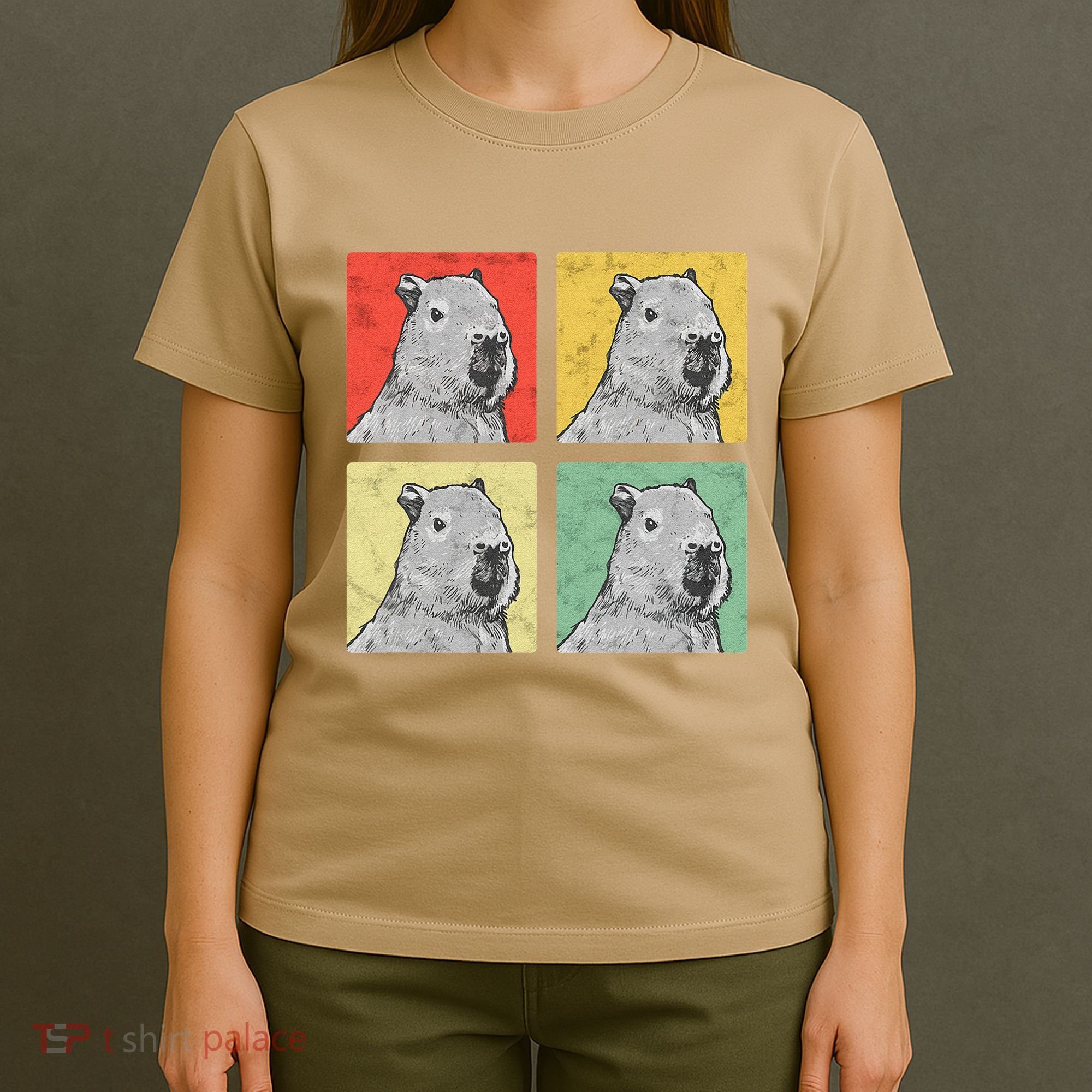 Capybara Vintage Rodent Grasseater Capybara T-Shirt