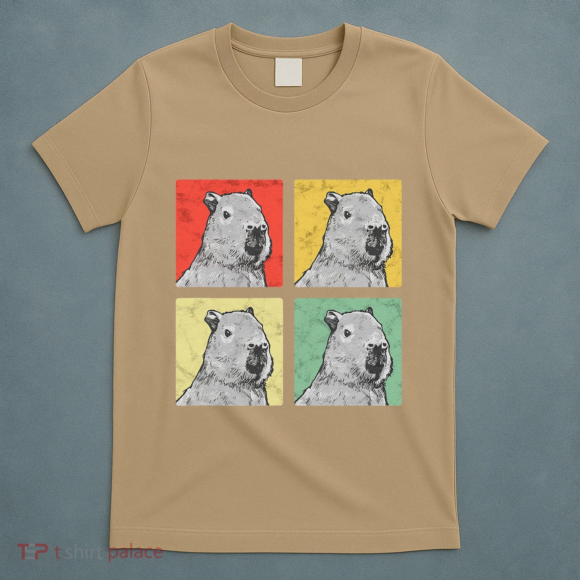 Capybara Vintage Rodent Grasseater Capybara T-Shirt