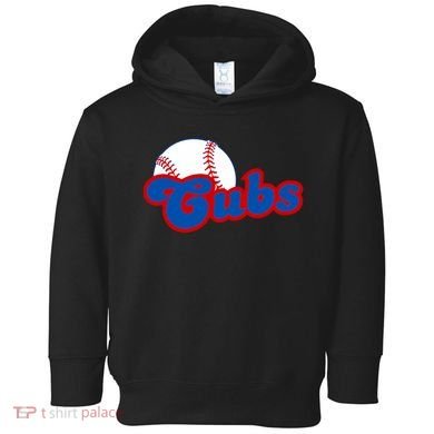 Cubs Vintage Retro Last Name Personalized Apparel Cubs Lover Toddler Hoodie