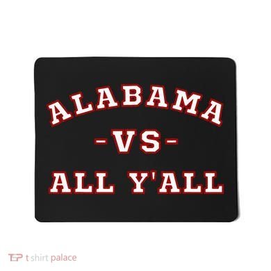 Classic Vintage Retro Alabama Vs All Yall Mousepad