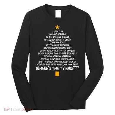 Christmas Vacation Rant Christmas Tree Long Sleeve Shirt