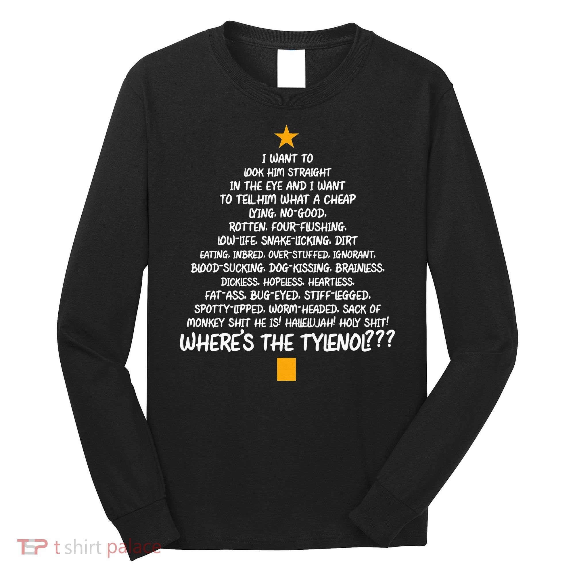 Christmas Vacation Rant Christmas Tree Long Sleeve Shirt