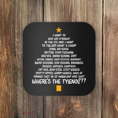 Christmas Vacation Rant Christmas Tree Coaster