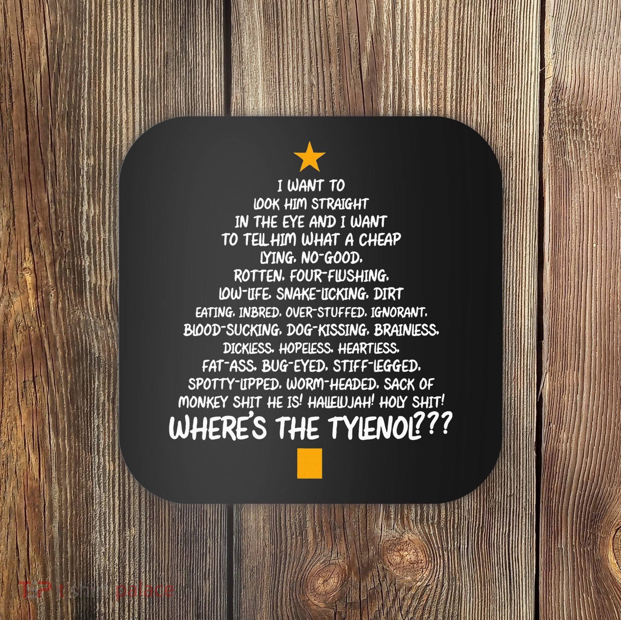 Christmas Vacation Rant Christmas Tree Coaster