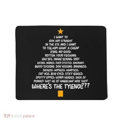 Christmas Vacation Rant Christmas Tree Mousepad