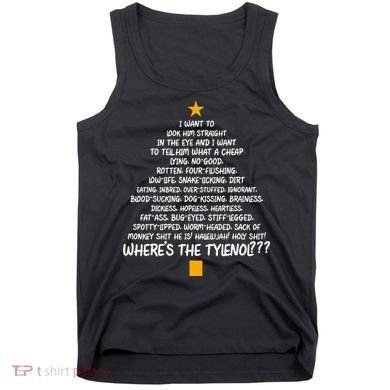 Christmas Vacation Rant Christmas Tree Tank Top