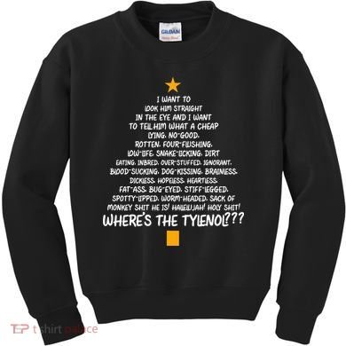 Christmas Vacation Rant Christmas Tree Kids Sweatshirt