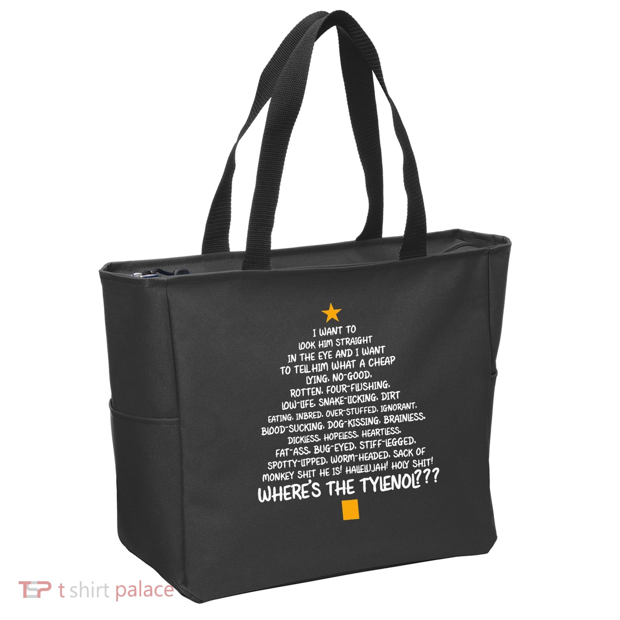 Christmas Vacation Rant Christmas Tree Tote Bag