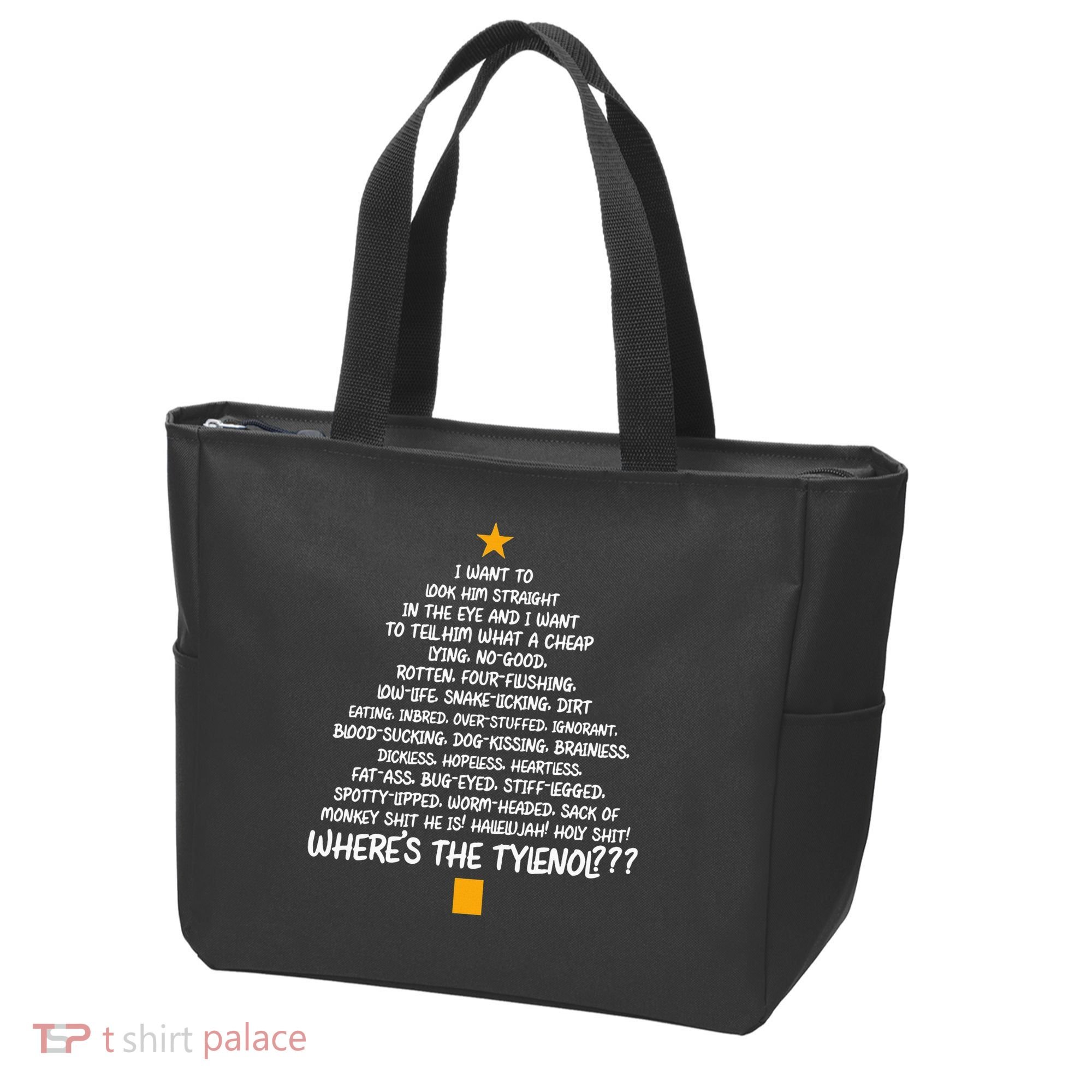 Christmas Vacation Rant Christmas Tree Tote Bag