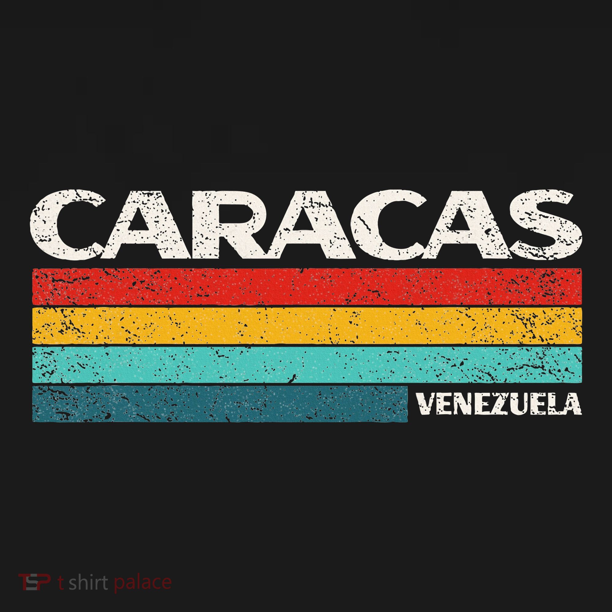 Caracas Venezuela Retro Love 70s Vintage Graphic T-Shirt