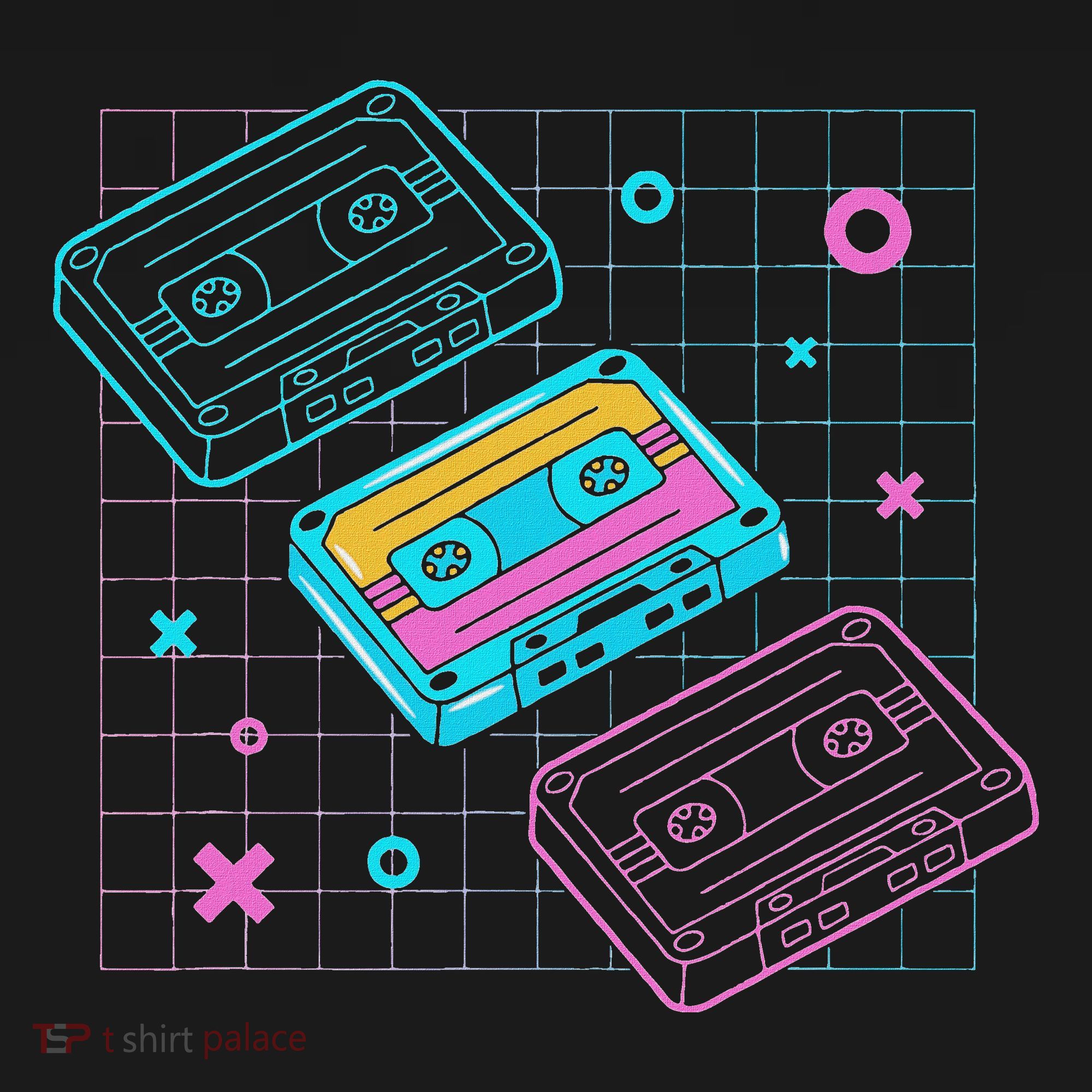 Cassettes Vaporwave Retrowave Synthwave Retro Vintage T-Shirt