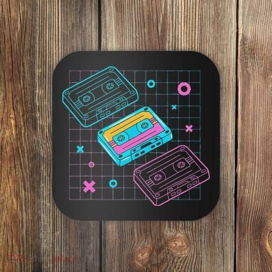 Cassettes Vaporwave Retrowave Synthwave Retro Vintage Coaster