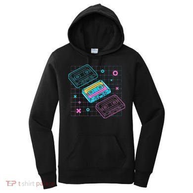 Cassettes Vaporwave Retrowave Synthwave Retro Vintage Women's Hoodie