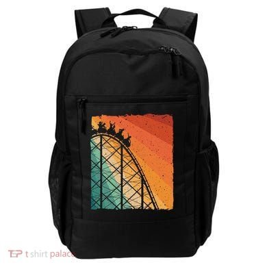 Cute Vintage Roller Coaster Design Amusement Park Backpack
