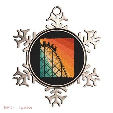 Cute Vintage Roller Coaster Design Amusement Park Ornament