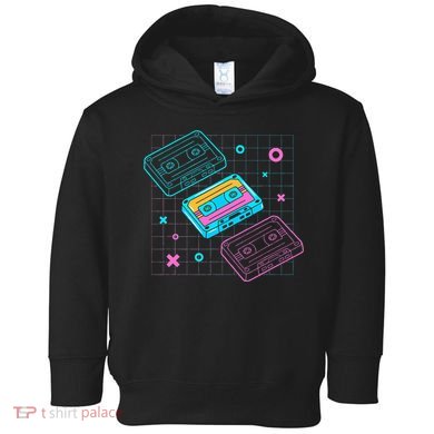 Cassettes Vaporwave Retrowave Synthwave Retro Vintage Toddler Hoodie