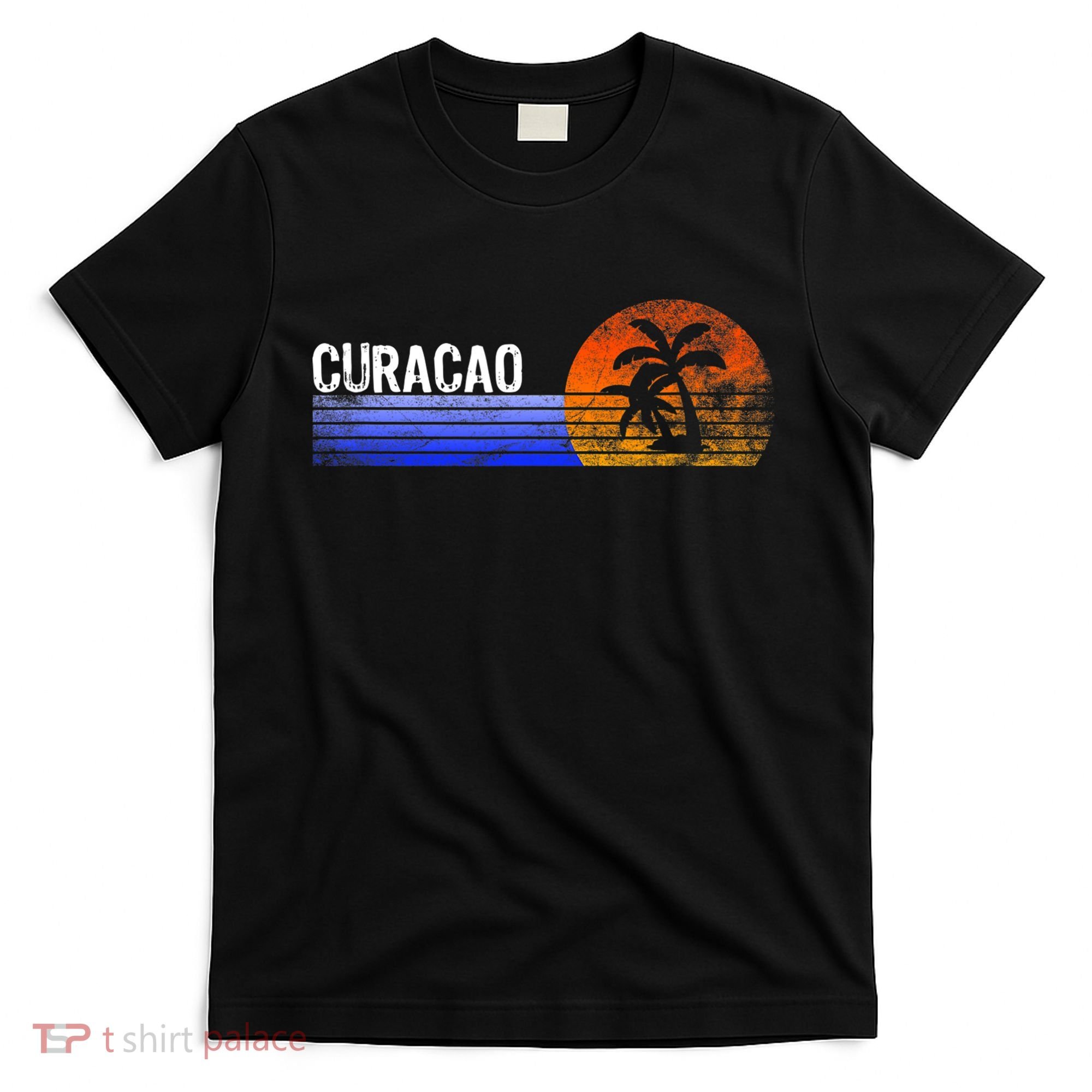Curacao Vacation Retro Souvenir Sunset Vintage Trip Curacao T-Shirt