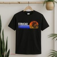 Curacao Vacation Retro Souvenir Sunset Vintage Trip Curacao T-Shirt thumb 2
