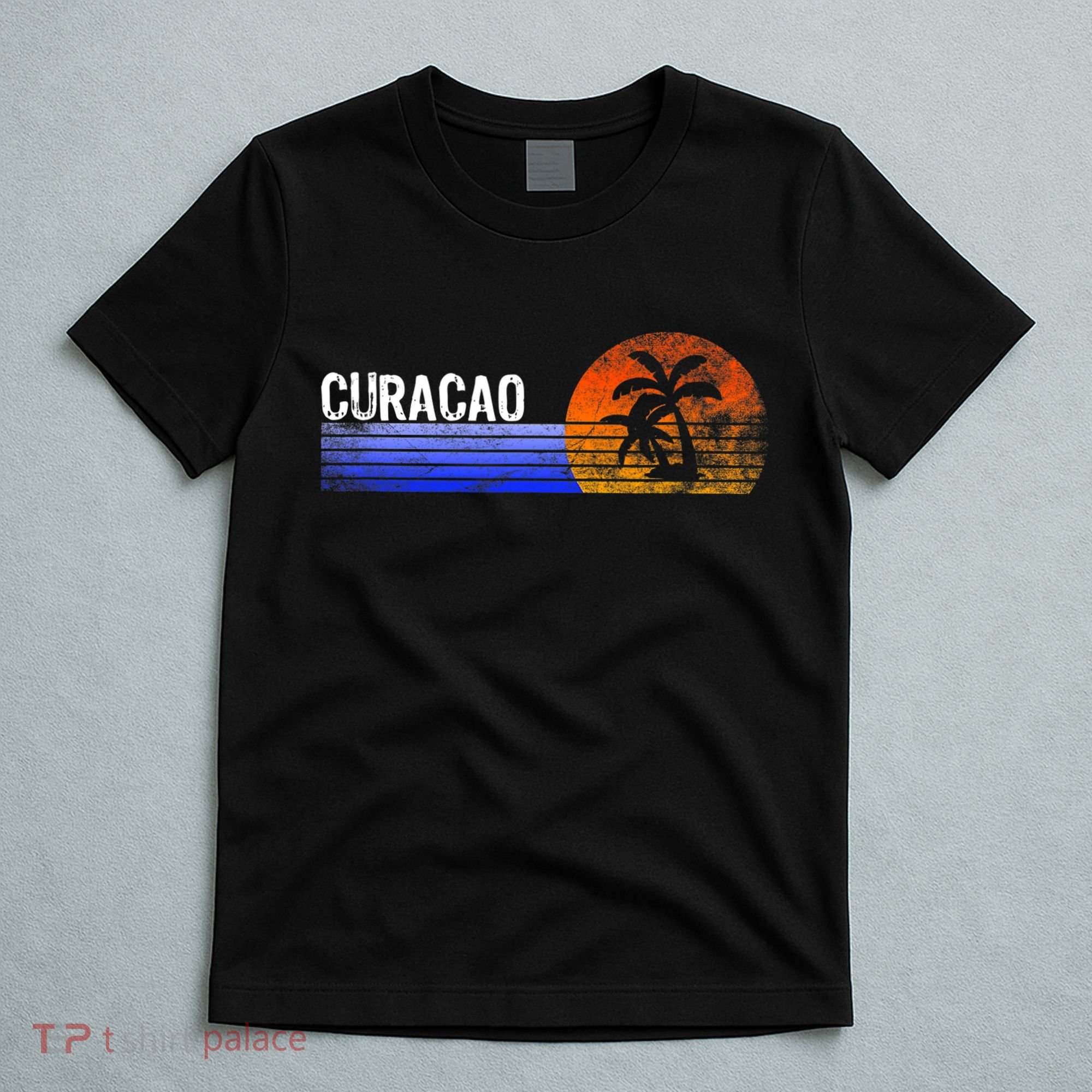 Curacao Vacation Retro Souvenir Sunset Vintage Trip Curacao T-Shirt