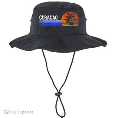 Curacao Vacation Retro Souvenir Sunset Vintage Trip Curacao Bucket Hat