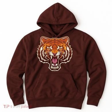 Cool Vintage Roaring Growling Bengal Tiger Hoodie