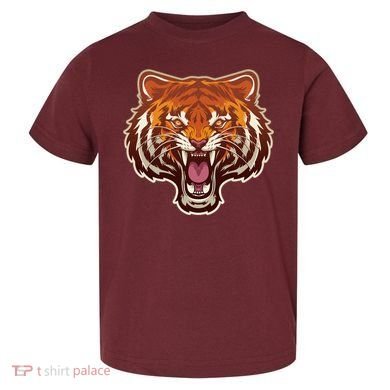 Cool Vintage Roaring Growling Bengal Tiger Toddler T-Shirt