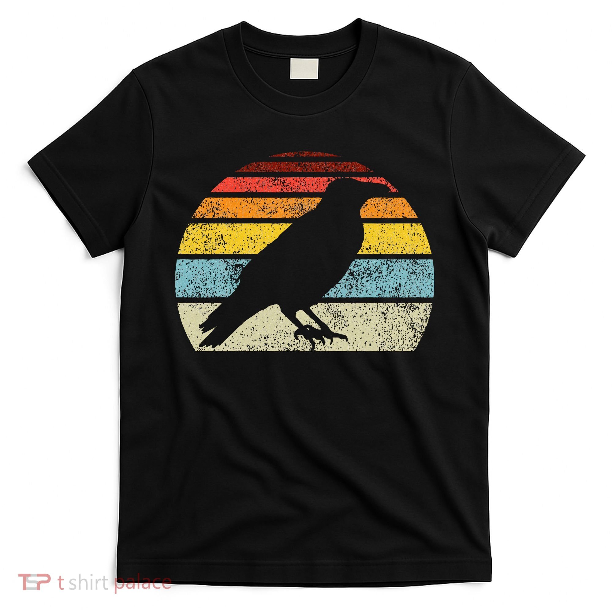 Crow Vintage Raven Gothic Retro Bird Lover T-Shirt