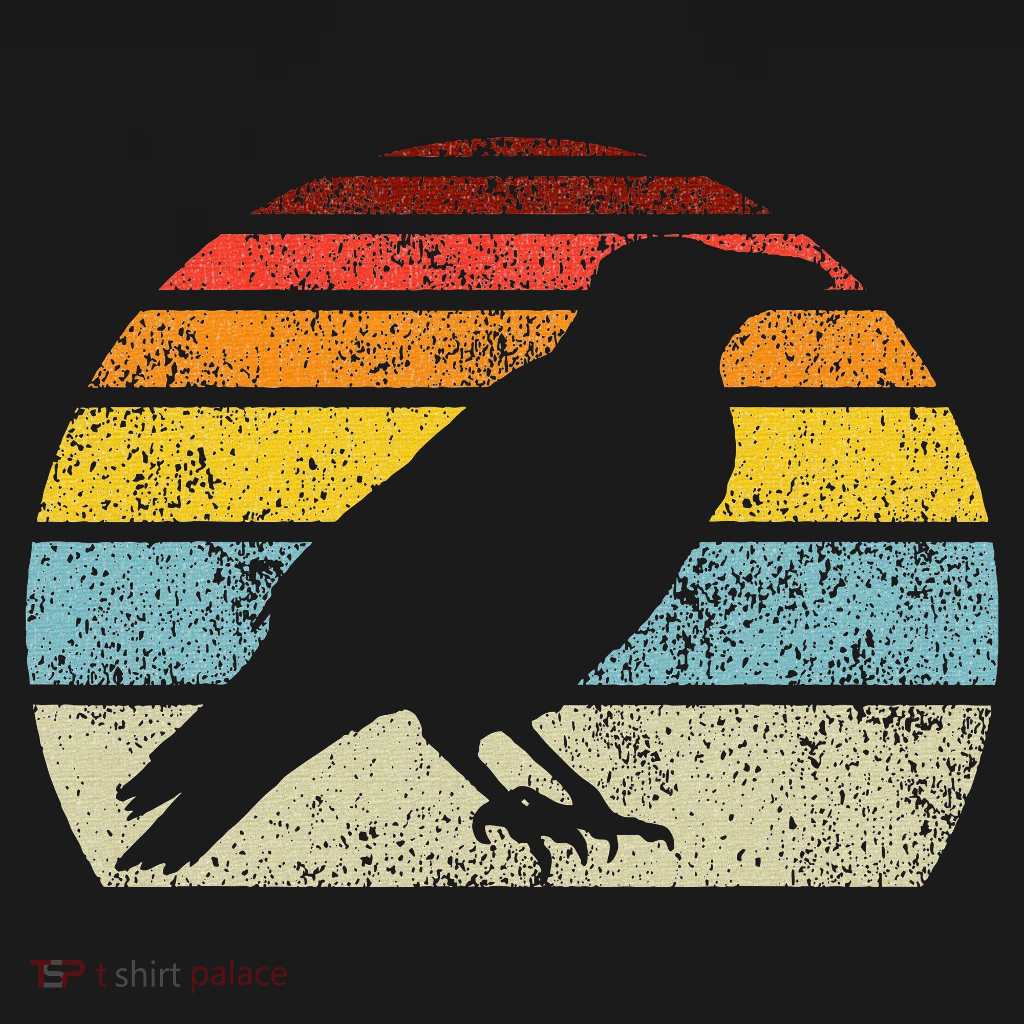 Crow Vintage Raven Gothic Retro Bird Lover T-Shirt