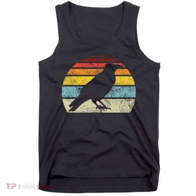 Crow Vintage Raven Gothic Retro Bird Lover Tank Top