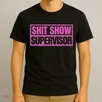 Classic Vintage Retro Shit Show Supervisor T-Shirt thumb 3