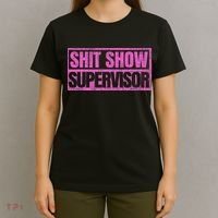 Classic Vintage Retro Shit Show Supervisor T-Shirt thumb 4