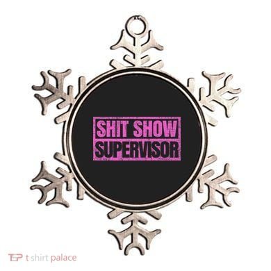 Classic Vintage Retro Shit Show Supervisor Ornament