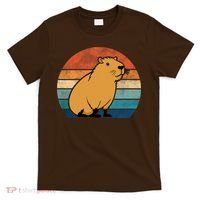 Capybara Vintage Rodent Funny Capybara T-Shirt thumb 0