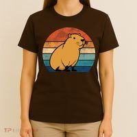 Capybara Vintage Rodent Funny Capybara T-Shirt thumb 4