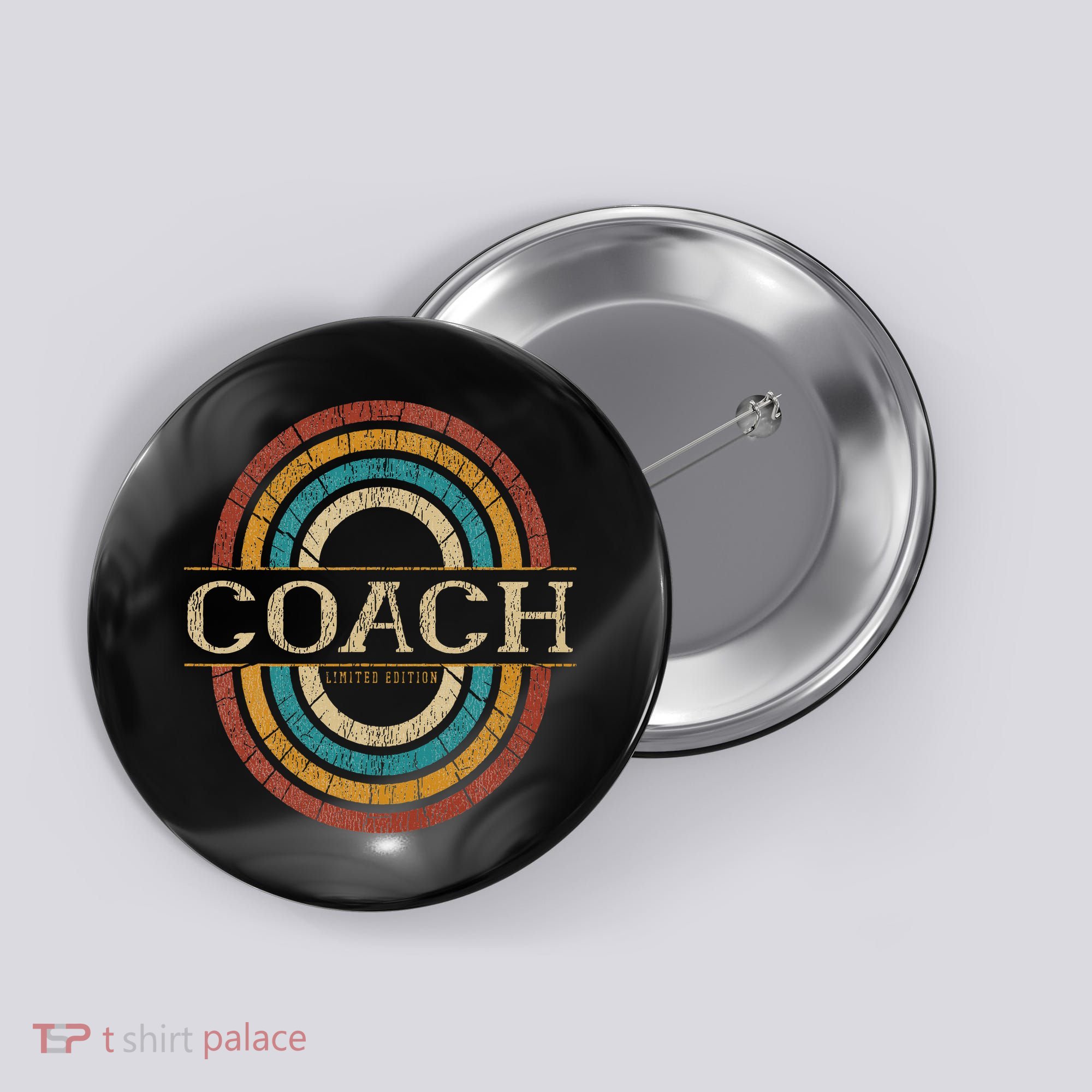 Coach Vintage Retro Button