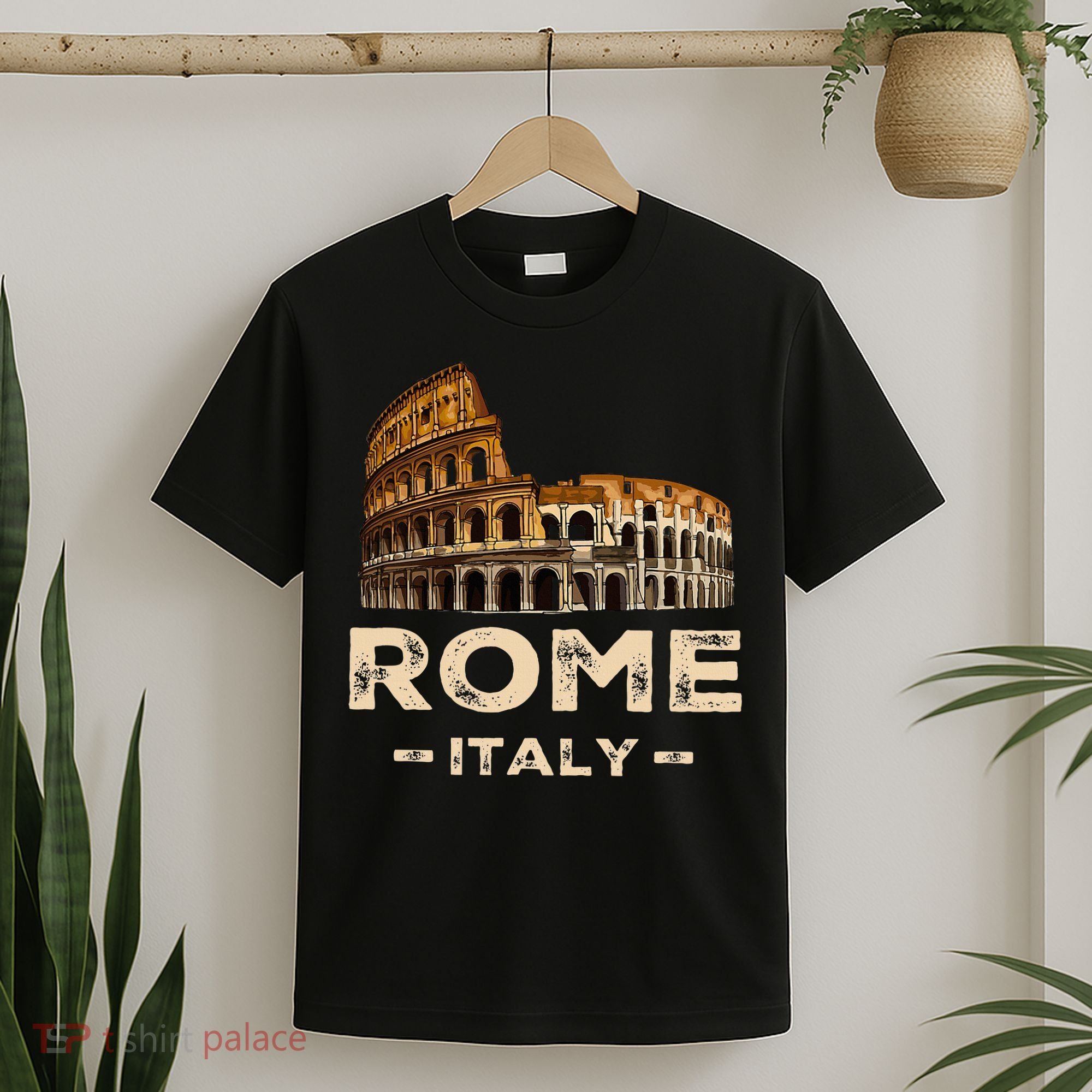 Cool Vintage Roma Italia Colosseum Souvenirs Rome Italy T-Shirt