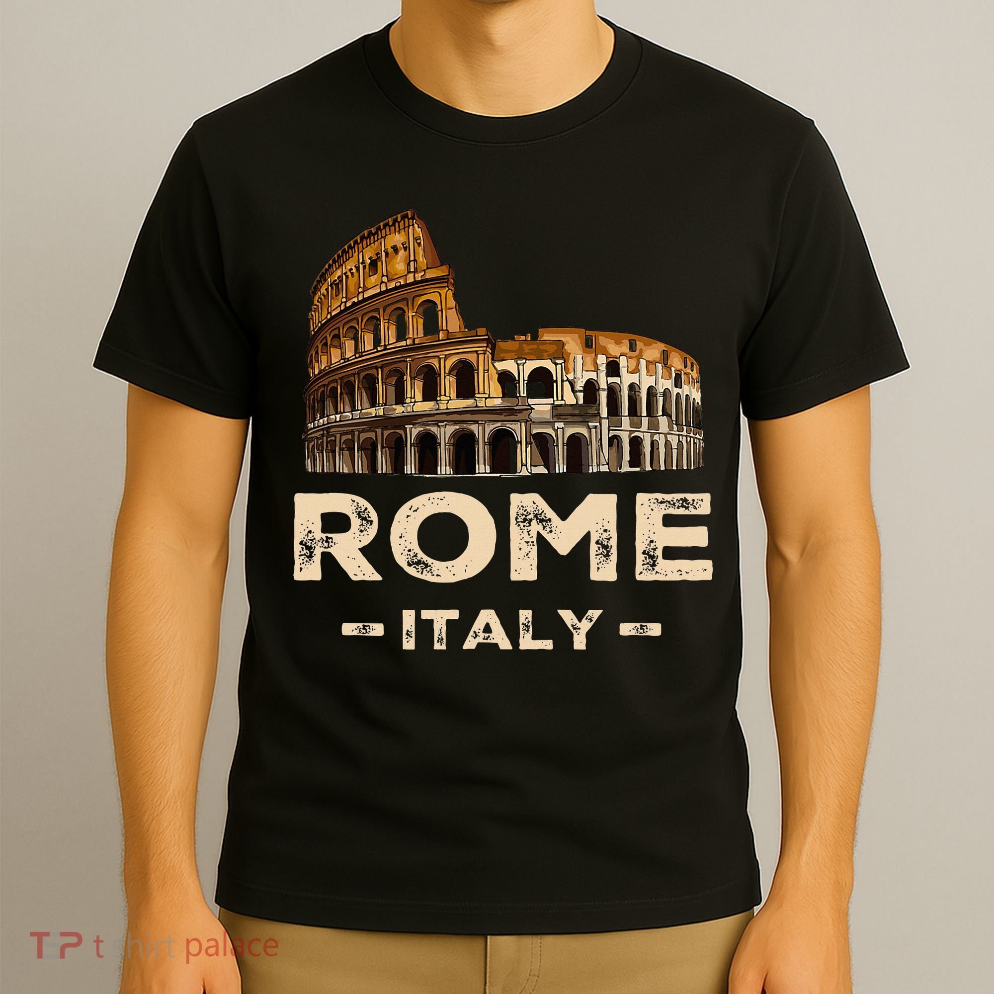Cool Vintage Roma Italia Colosseum Souvenirs Rome Italy T-Shirt