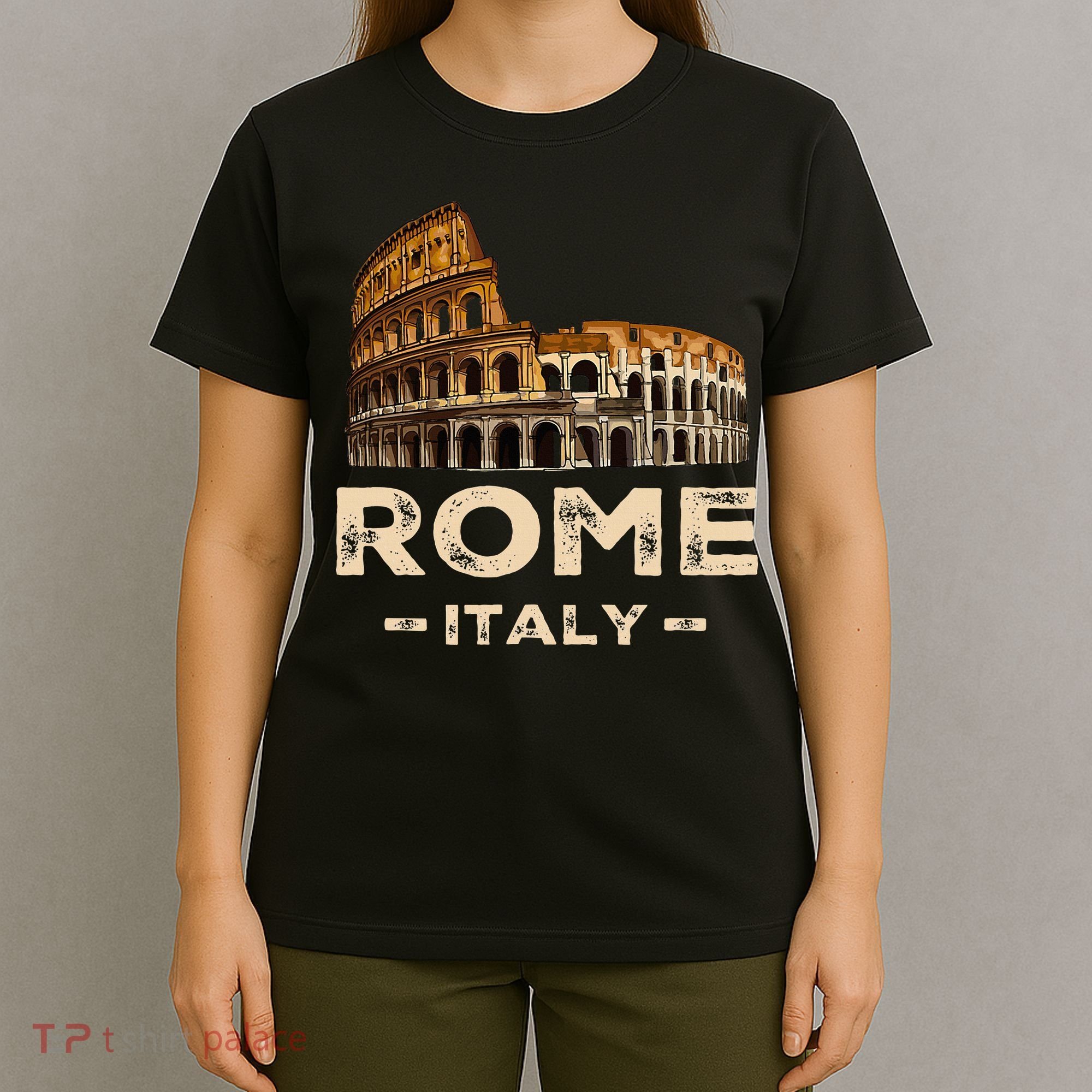 Cool Vintage Roma Italia Colosseum Souvenirs Rome Italy T-Shirt