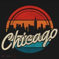 Chicago Vintage Skyline Retro Illinois Pride Gift T-Shirt thumb 7
