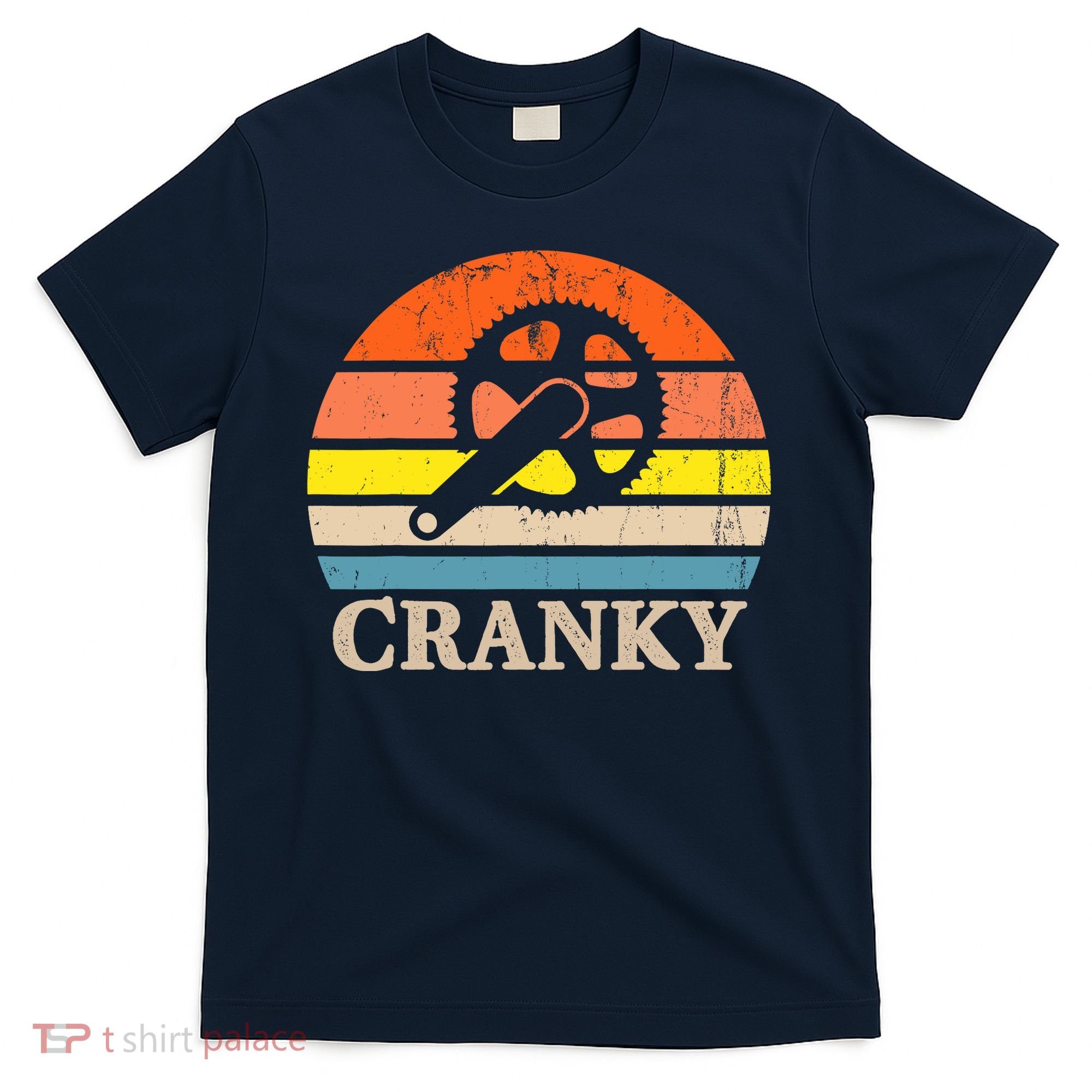 Cranky Vintage Sun Bicycle Lovers Cycling Bike T-Shirt