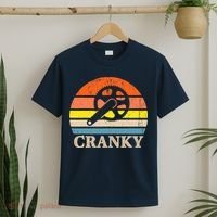 Cranky Vintage Sun Bicycle Lovers Cycling Bike T-Shirt thumb 2