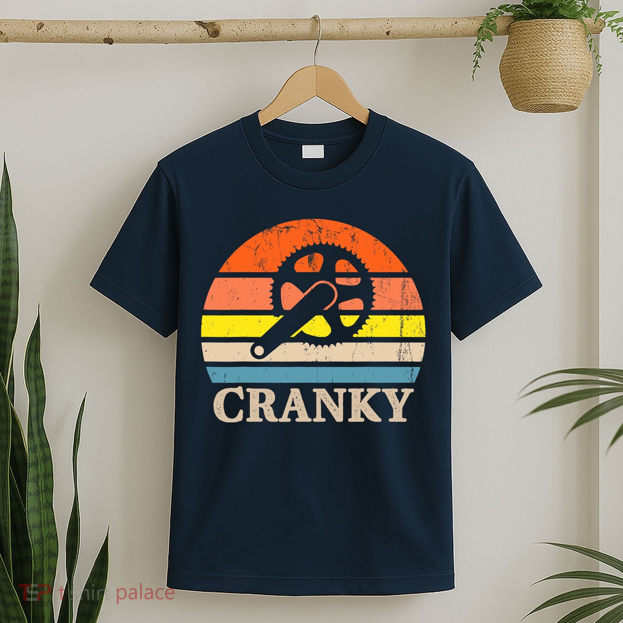 Cranky Vintage Sun Bicycle Lovers Cycling Bike T-Shirt