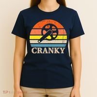 Cranky Vintage Sun Bicycle Lovers Cycling Bike T-Shirt thumb 4